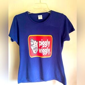 🔥 VINTAGE PIGGLY WIGGLY T-SHIRT WONENS SIZE SMALL